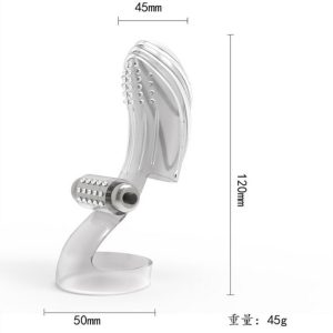 TINY FINGER Parmağa Takılabilir Tırtıklı Klitoris ve G-Spot Uyarıcı 2 in 1 Vibratör
